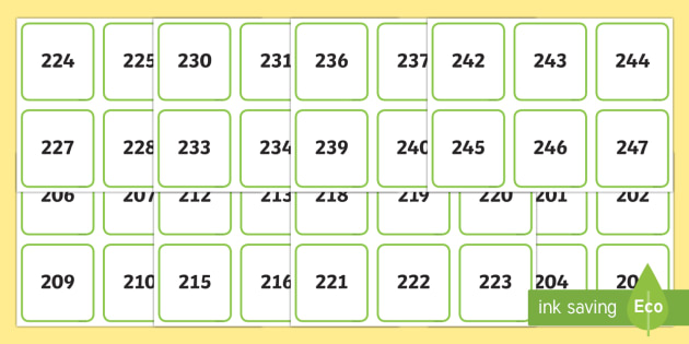 200-300-on-square-number-cards-teacher-made