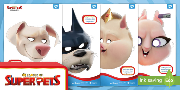 FREE! - DC Super-pets: Masks for Role-Play (Teacher-Made)