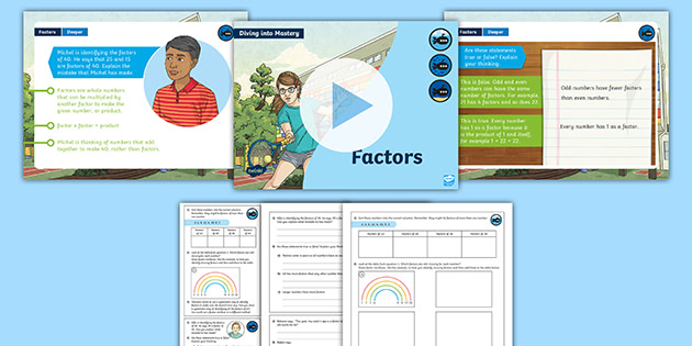 👉 White Rose Maths Compatible Year 5 Factors Mastery Pack