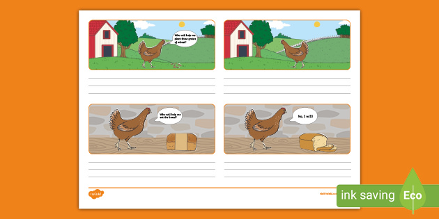 Little Red Hen Storyboard Templates