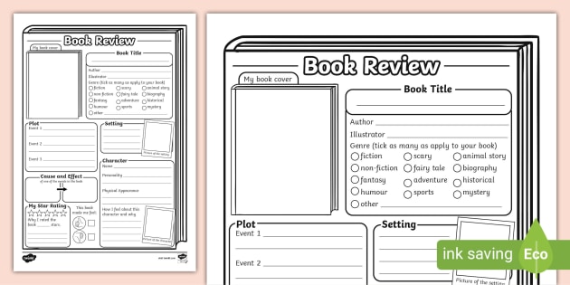 format for writing a book report