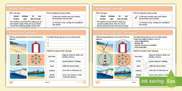 seaside homework ks1