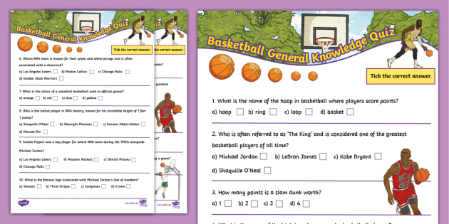 basketball-general-knowledge-quiz-teacher-made-twinkl for Free Printable Basketball Trivia Questions And Answers Basketball General Knowledge Quiz teacher made Twinkl for Free Printable Basketball Trivia Questions And Answers