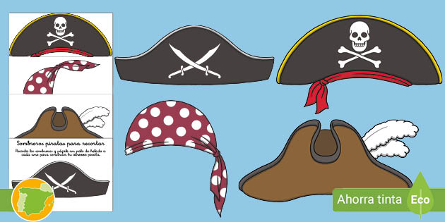 Manualidad: Sombreros de pirata - El primer día de Jake