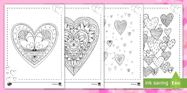 heart mindfulness coloring sheets teacher made