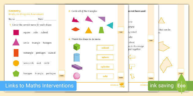 👉 Assessment of Y1 Ready-to-Progress Criteria: Geometry