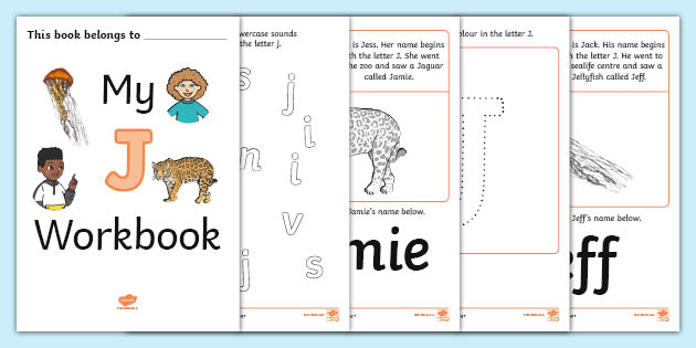 FREE! - My Workbook J Uppercase (teacher Made)