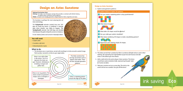 Make An Aztec Sunstone How Did The Aztec Calendar Work