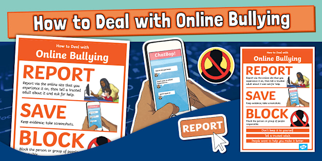 Report/block Tell Cyberbullying Powerpoint For High School