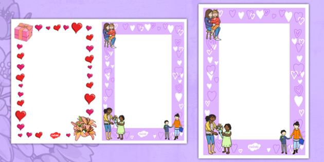 Simple Mother S Day Card Insert Templates