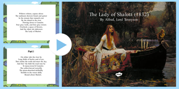 Poetry Lesson Plan The Lady Of Shalott Lord Tennyson