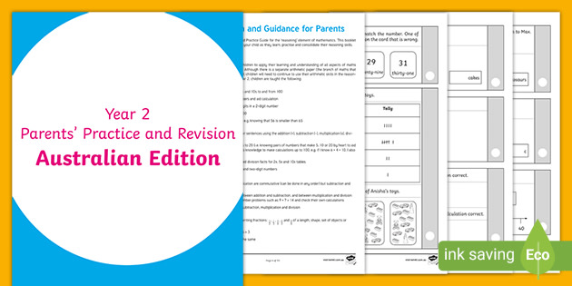 year 2 maths reasoning practice and revision activity booklet
