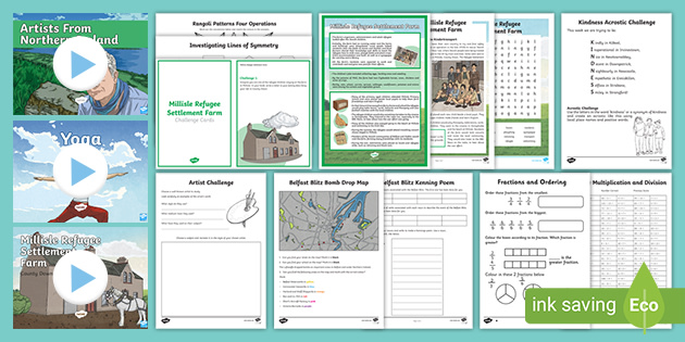 Northern Ireland School Closure P7 Pack 1 (Teacher-Made)