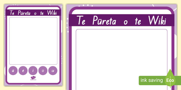 Te Pureta O Te Wiki