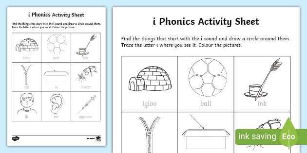 i Words Worksheet | Twinkl Phonics (Teacher-Made)