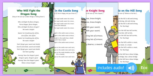 Castles Knights And Dragons Songs Resource Pack Twinkl