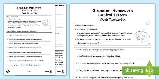 grammar homework