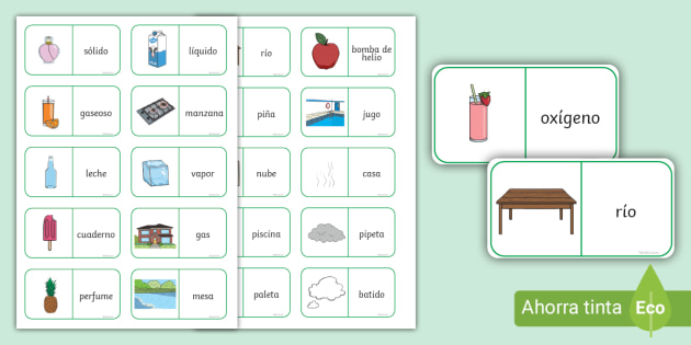 Estados de la materia juego para niños Twinkl Colombia