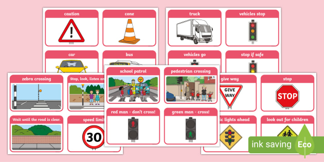 Road Crossing Safety Cards (Teacher-Made) - Twinkl