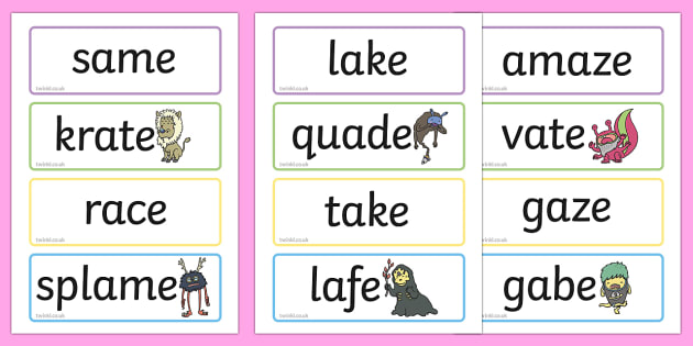 Phase 5 Flashcards Real and Nonsense Words - phase 5