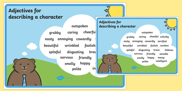 Adjectives to Describe a Person - Descriptive Words Poster