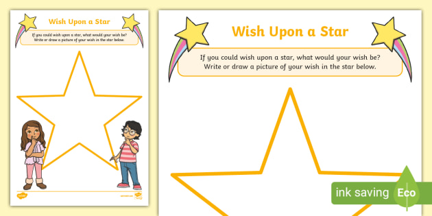 Wish Upon a Star Activity Sheet (Teacher-Made) - Twinkl