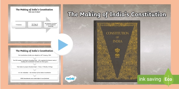 The Making Of India's Constitution PowerPoint