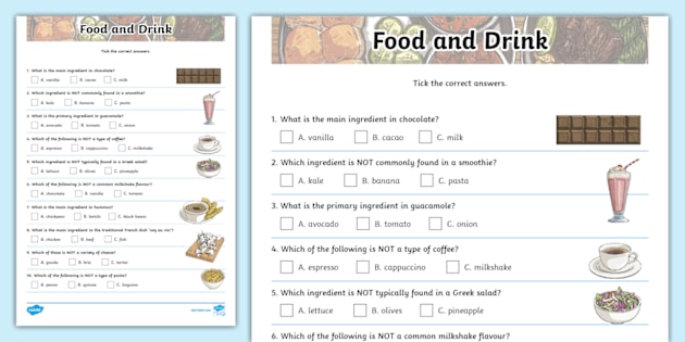 Food Quizzes | twinkl.co.uk