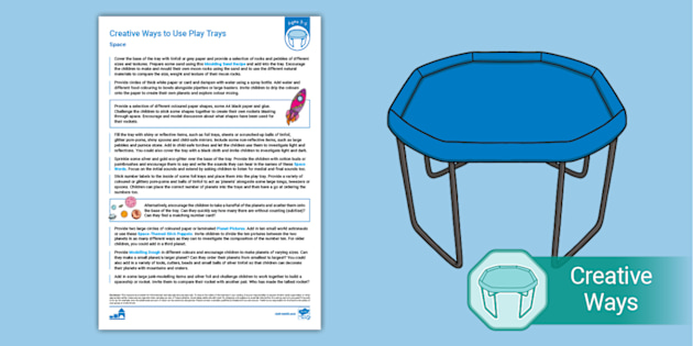 EYFS Ages 3-5 Play Trays: Space Twinkl
