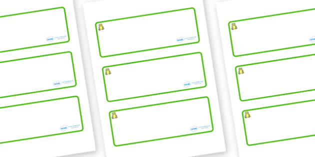 Frog Name Tag Templates