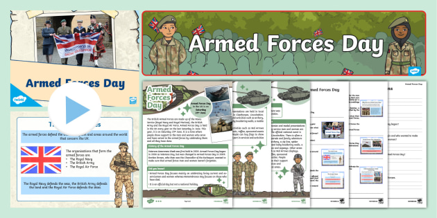 Armed Forces Lesson Plans - Armed Forces Day Resource Pack