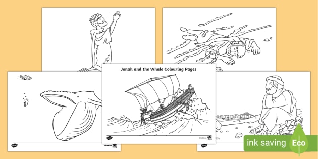 jonah goes to nineveh coloring pages