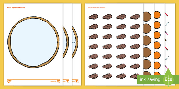 Wallpaper Decorating Biscuits Fractions Cut And Stick Activity For iPhone