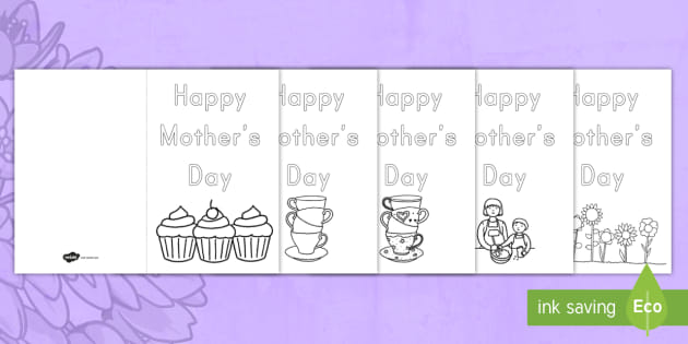 Mother's Day Cards for Kids to Colour | Primary Resources