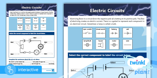 interactive pdf home learning science year 6 electrical circuits