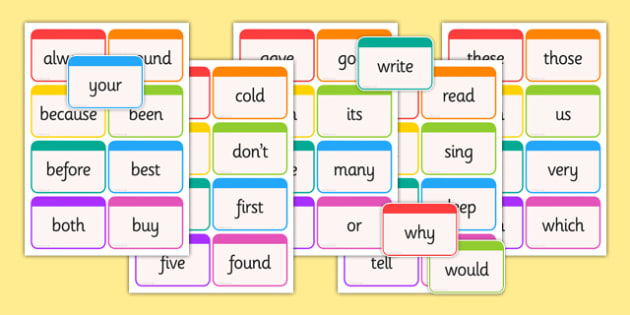 Dolch Word Flashcards Second Grade - usa, america, dolch, word, flashcards