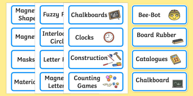 Classroom Labels With Pictures Free Printables FREE PRINTABLE TEMPLATES