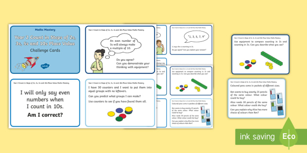 Year 2 Count in Steps of 2s, 3s, 5s and 10s Place Value Maths Mastery