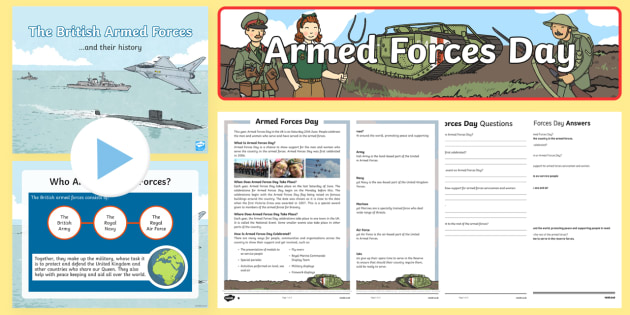 Armed Forces Day KS2 Resource Pack (teacher made)