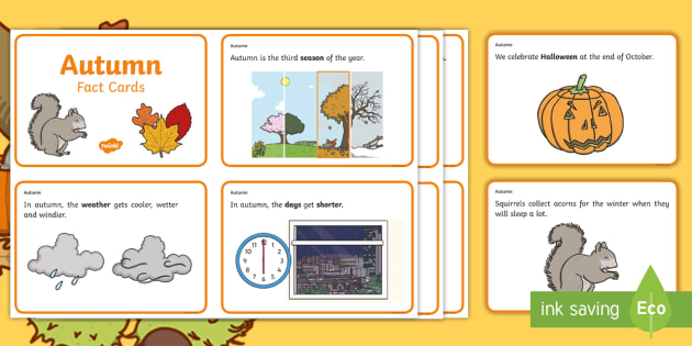 Autumn Fact Cards (teacher Made)