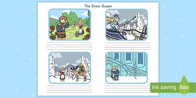The Snow Queen Storyboard Template (teacher made)