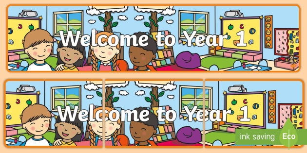 Free Year 1 Welcome Banner Teacher Made