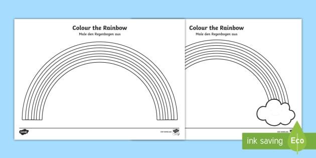 Colour the Rainbow Worksheet / Worksheet - English/German - EAL, German,