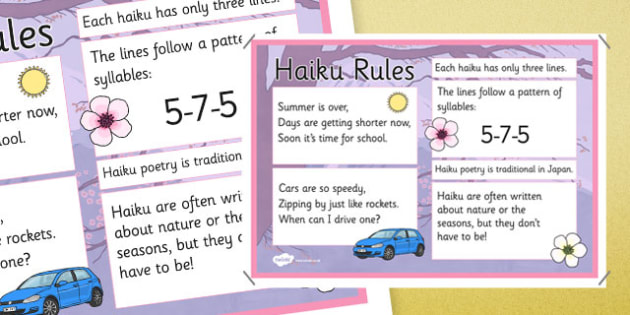 What Are The Rules For Writing A Haiku Poem