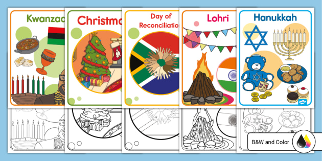 Holidays Around the World Posters (Teacher-Made)