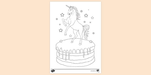 Unicorn Colouring | Colouring Sheets