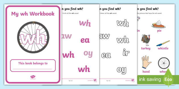 Phase 5 wh Grapheme Workbook (teacher made)