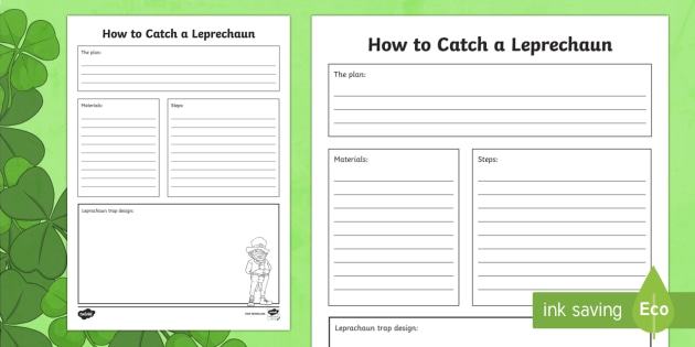 How to Catch a Leprechaun Worksheet / Worksheet