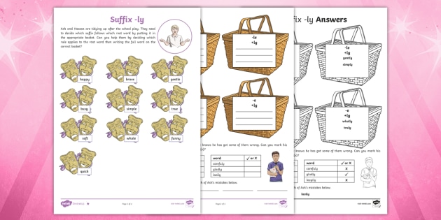 Adding The Suffix Ly Worksheet