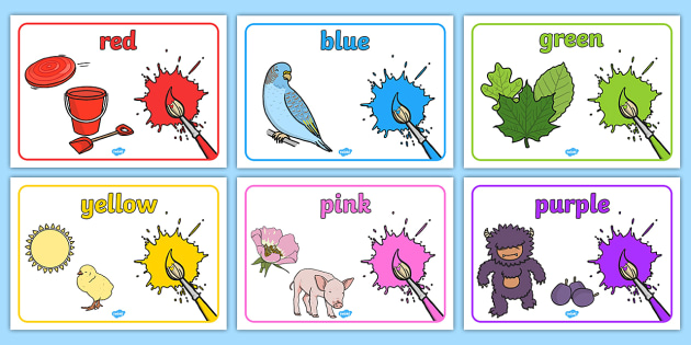 Colours Posters - ESL Colours Resources (teacher made)
